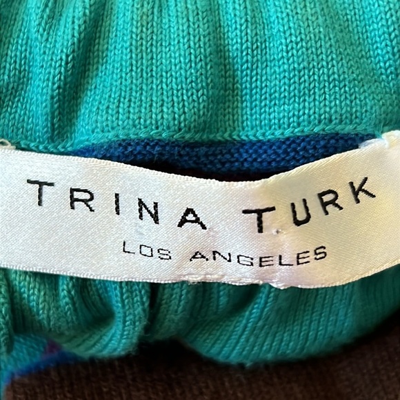Trina Turk Multicolored Halter Dress Size Small - Picture 8 of 8